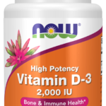 Vitamina D-3 2000UI Now Foods 30 Cápsulas Gelatinosas
