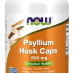 Casca De Psyllium 500mg Now Foods 200 Cápsulas Vegetais